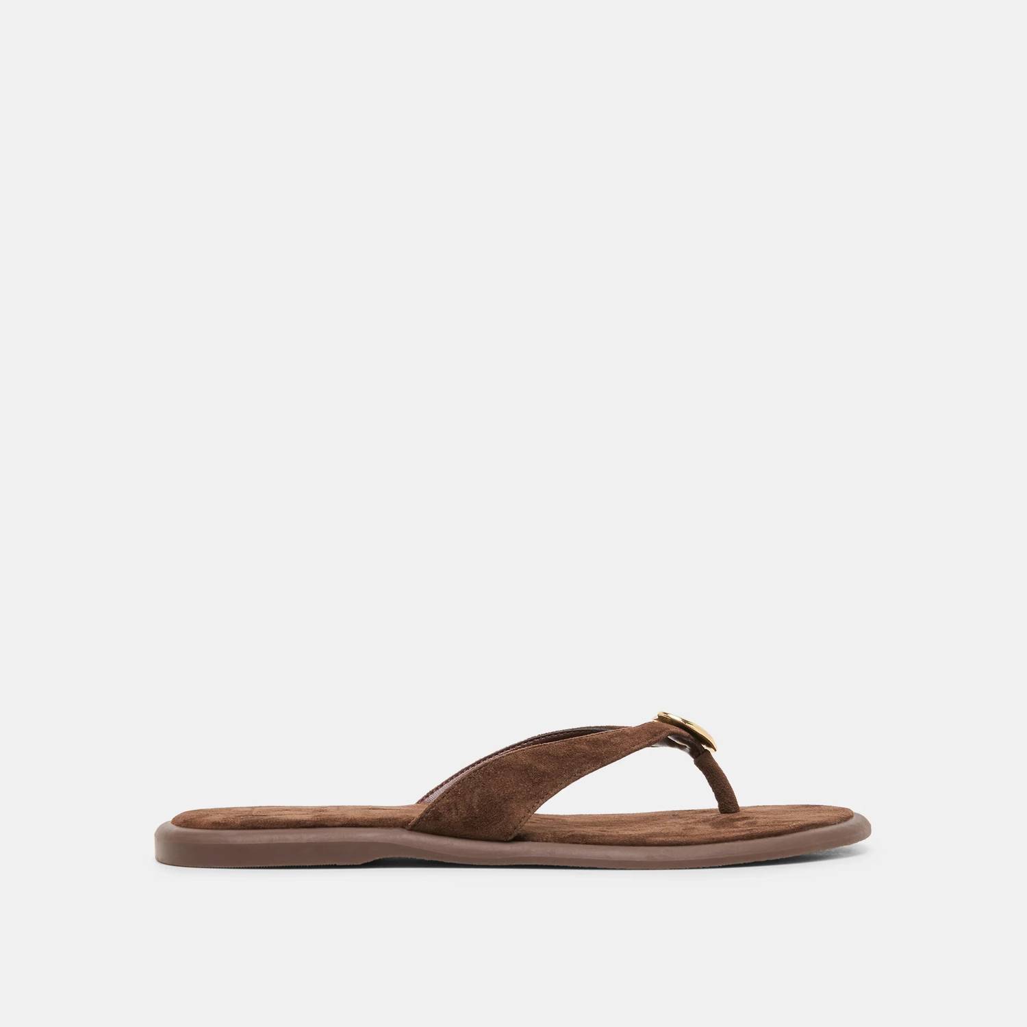New Dolce Vita Women's Jaina Sandal In Dark Brown Suede